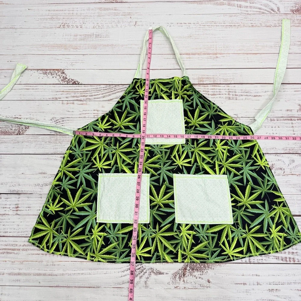 Lot of 3 Handmade Aprons 420 Floral Weeds Plants